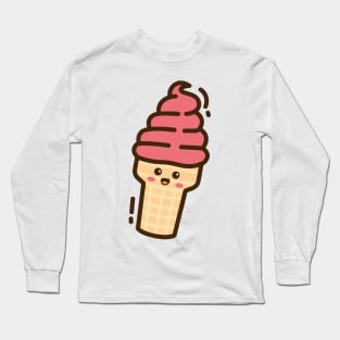 Cute Ice Cream Long Sleeve T-Shirt